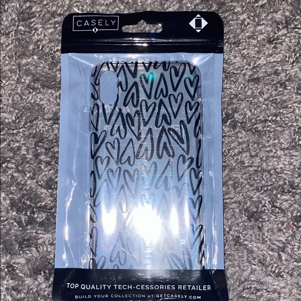 Iphone XS Max Black Heart Phone Case